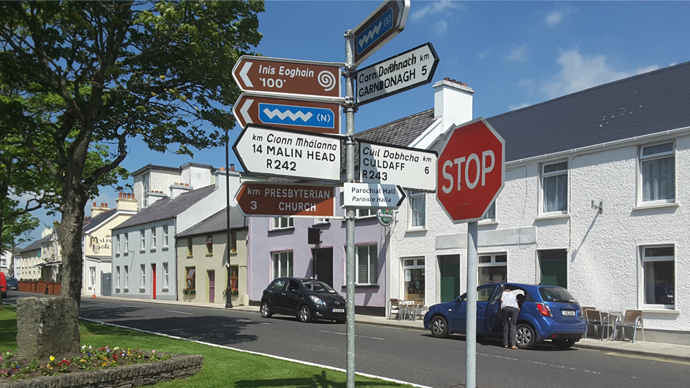 Malin Town Signposts